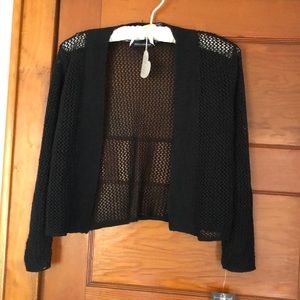 Long sleeve crochet shrug